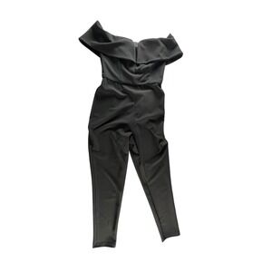 Sugar Poison Black Off‎ Shoulder Jumpsuit Cocktail Party Evening Size S
